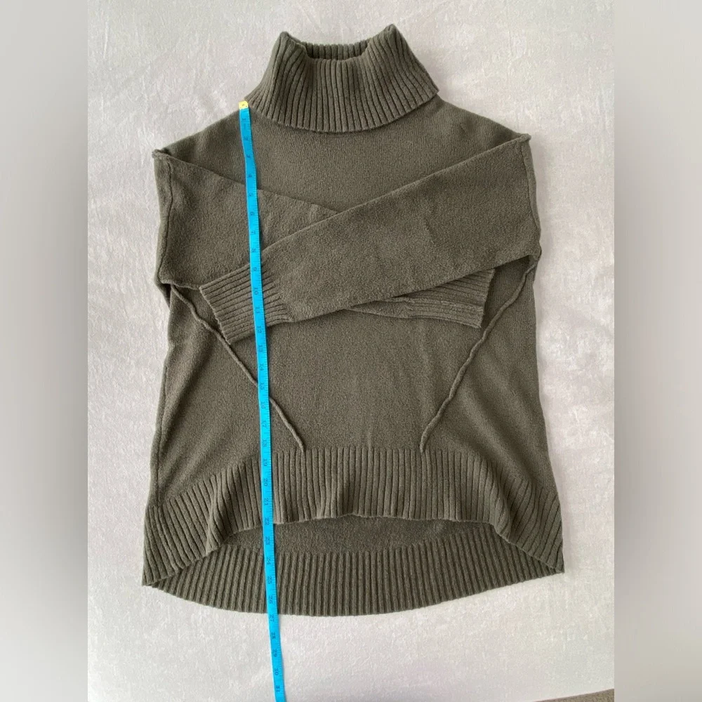 Olive Green Turtleneck Sweater - Picture 2 of 3